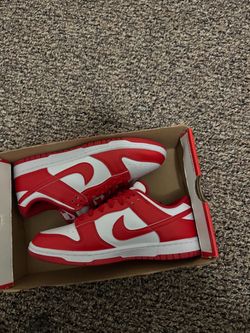 Nike Dunk Low Red and White Sneakers