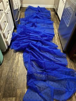 Sheer/chiffon fabric. At least 6 yards