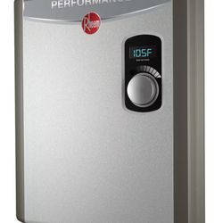 Rheem 18kW 240V Tankless Electric Water Heater, Gray