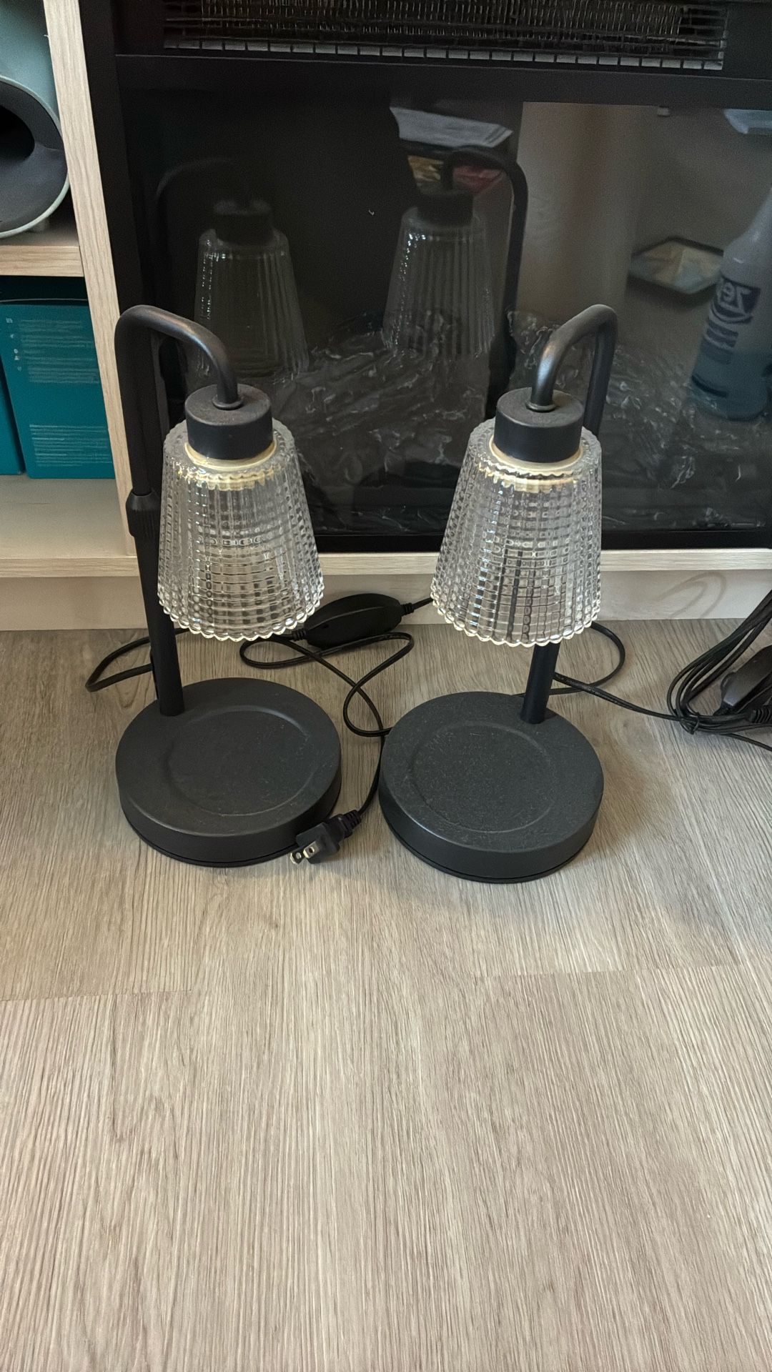 Pair Of Candle Warmers. 