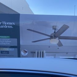 Better homes and gardens ceiling fan 52 inch satin nickel