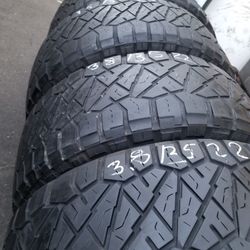 4 used tires Lt38x12.50r22 nitto ridgrappler $350.00