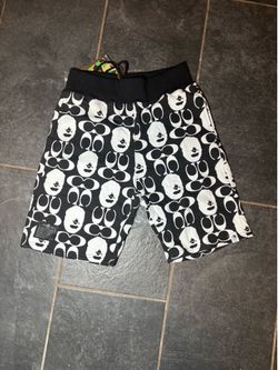 Black & White Graphic Shorts size:XXL