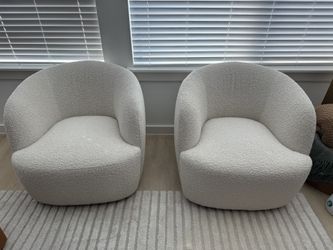 Set Of 2 Crate & Barrel Lounge Chairs