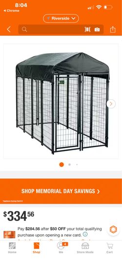 Large dog kennel