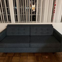 CORT Darby Sofa – Teal – 84” Mid-Century Style Couch