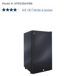 GE® 3.2 Cu. Ft. Compact Refrigerator  Model #:SFR03BAPBB 