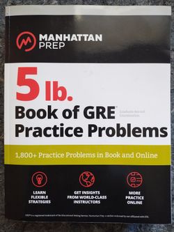 5 Lb. Book of GRE Practice Problems Test Prep