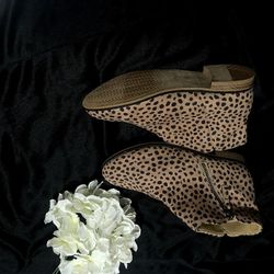 Cheetah Print Boots Size 4