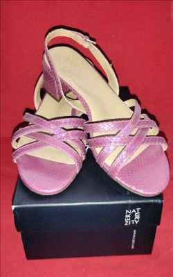 Naturalizer Jolee Plum Snake Sandals  Size:9
