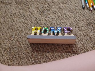 Homemade Painted Home Sign