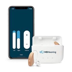 MDHearing VOLT MAX 2 OTC Hearing Aids for Seniors, Self-Fitting Hearing Aid - brand new in box