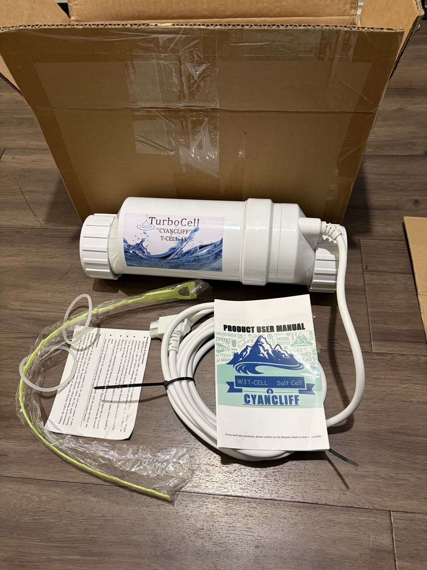 T-15 Salt Cell Replacement Fits for Hayward W3T-Cell-15 Salt Chlorination Cell - Salt Generator for Inground Pools up to 40,000 Gallons - Water Pool C