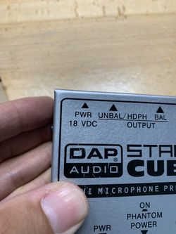 Microphone preamp stage cube