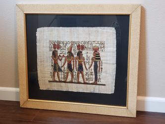 Authentic Egyptian Papyrus Painting museum quality
