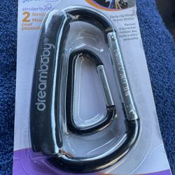 New 2 PAC Stroller Hooks 