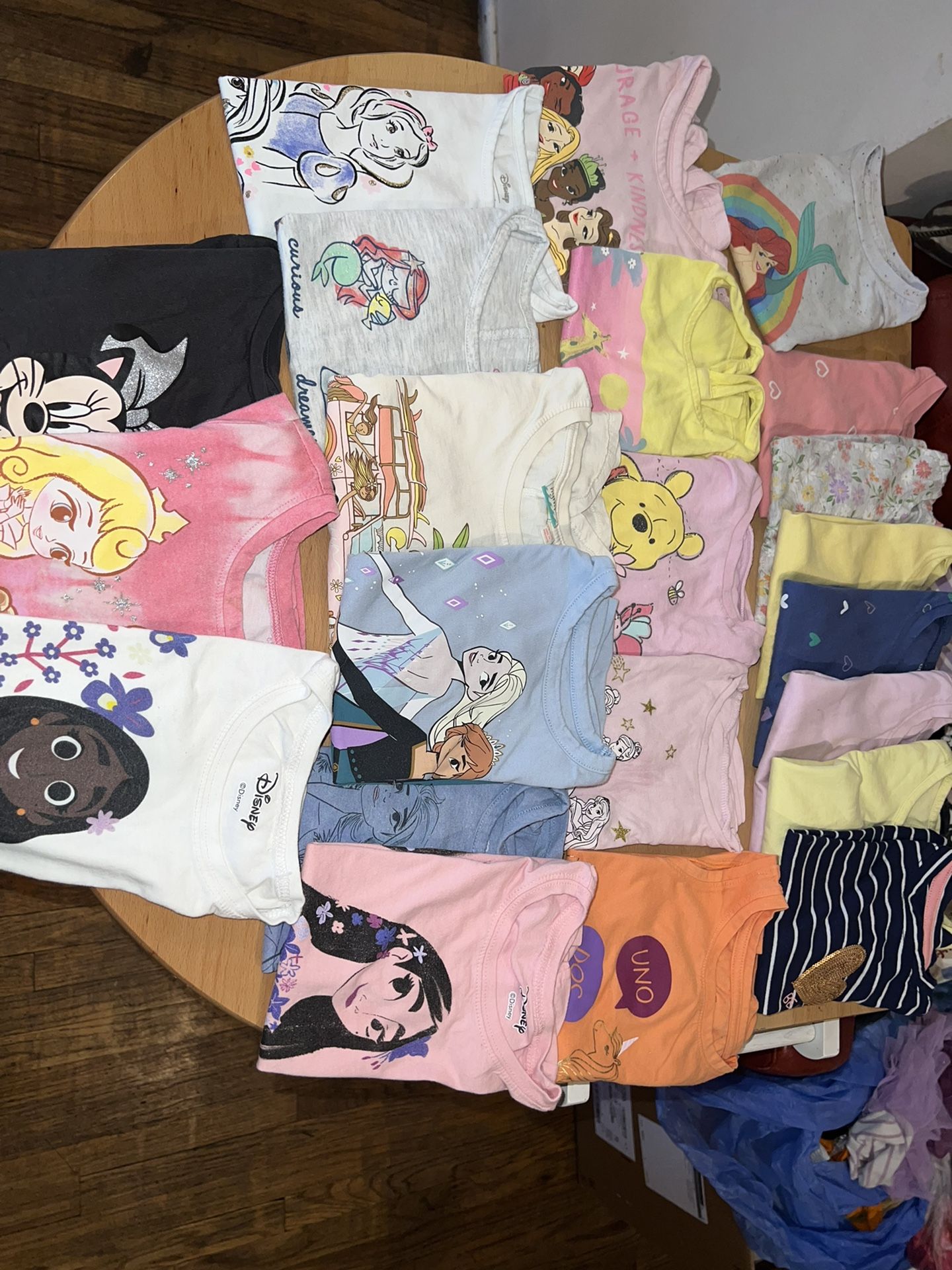 25 3/4 Toddler Girls Shirts Disney Princess