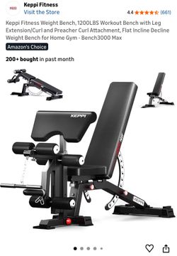 Keppi Fitness Weight Bench, 1200LBS Workout Bench