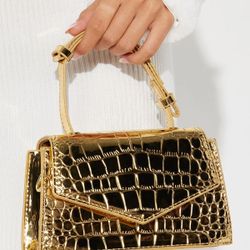 Fashion Nova Satchel /Bolsa Dorada /Gold Satchel
