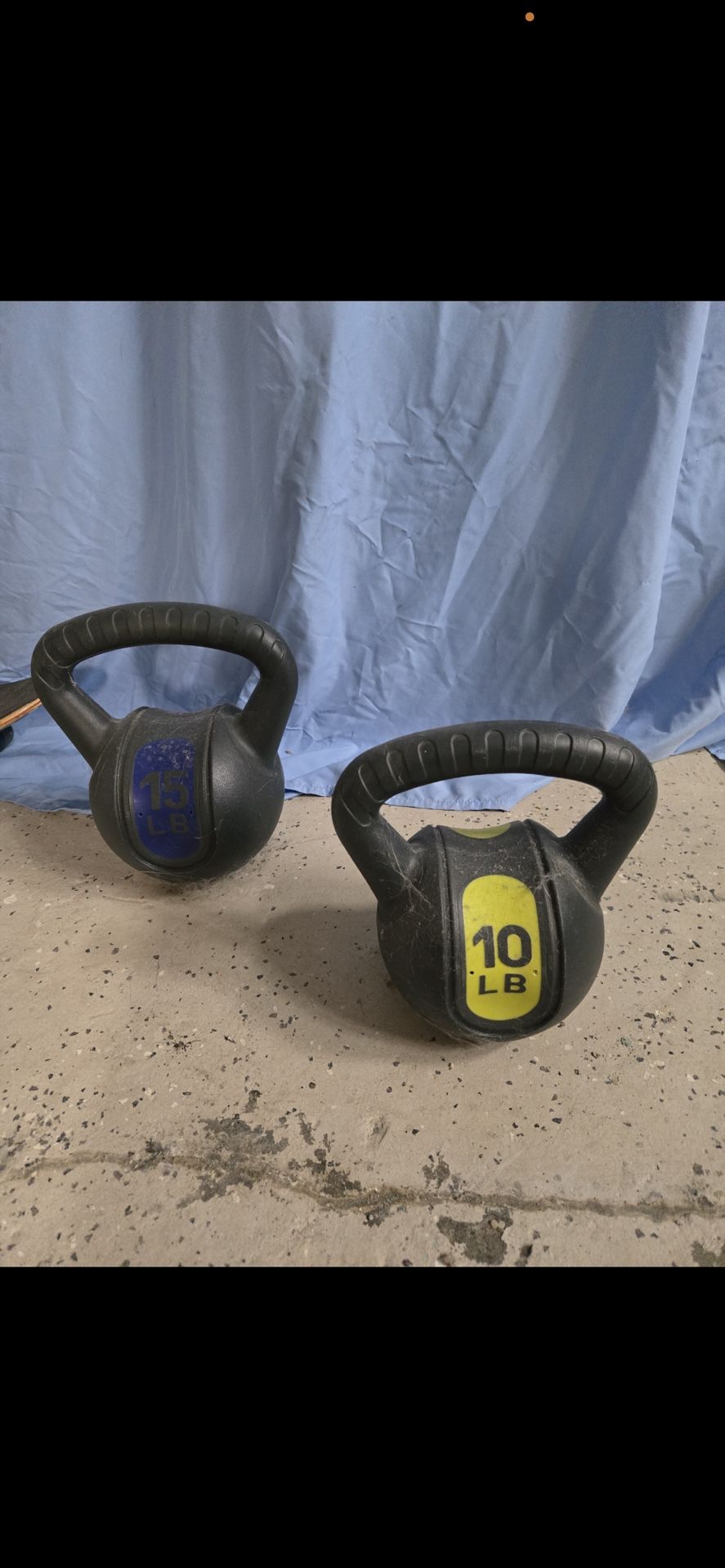 15 Lb And 10 Lb Kettlebells