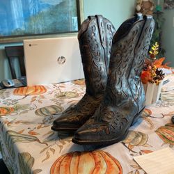 Women’s Leather Boots From Nashville 9.5W, Worn Once