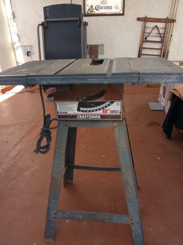 Craftsman 8 Inch Direct Drive Table Saw For Sale In Los Angeles