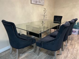 Dining table and 5-chair set