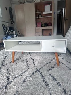 Mcm white coffee table