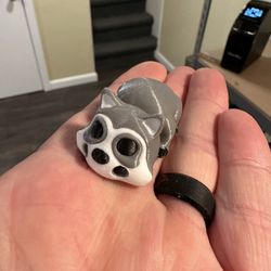 3D Printed Raccoon Keychain