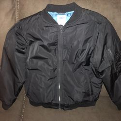 Boys Youth L Black Bomber Jacket 