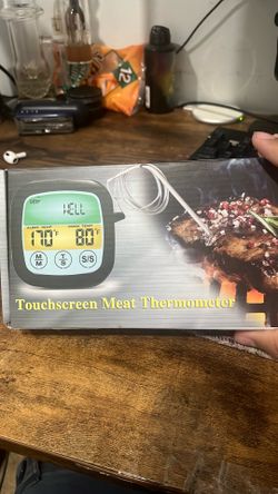 Meat thermometer touchscreen