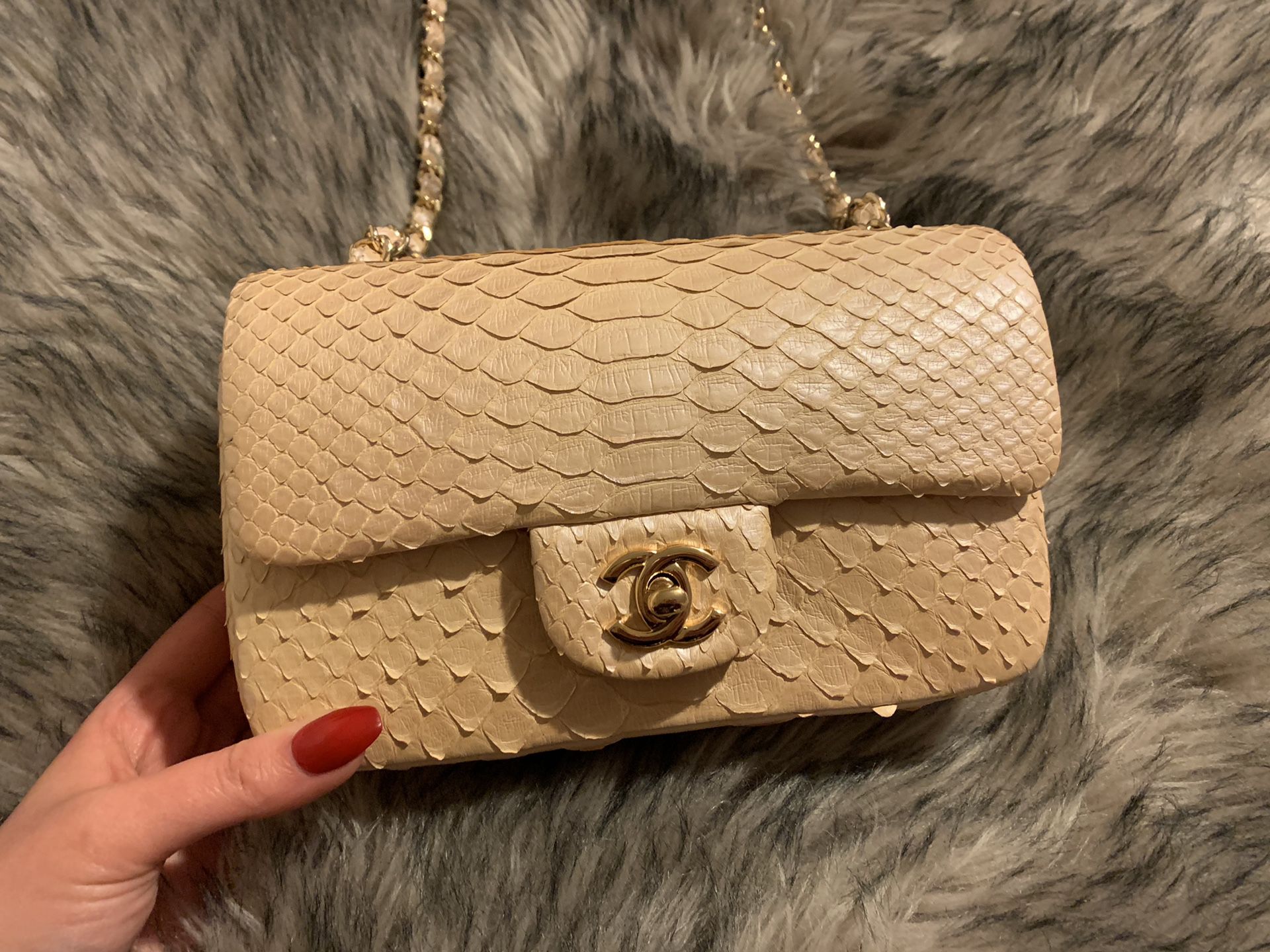 Chanel Python Rectangle Mini Flap for Sale in Riverside, CA - OfferUp