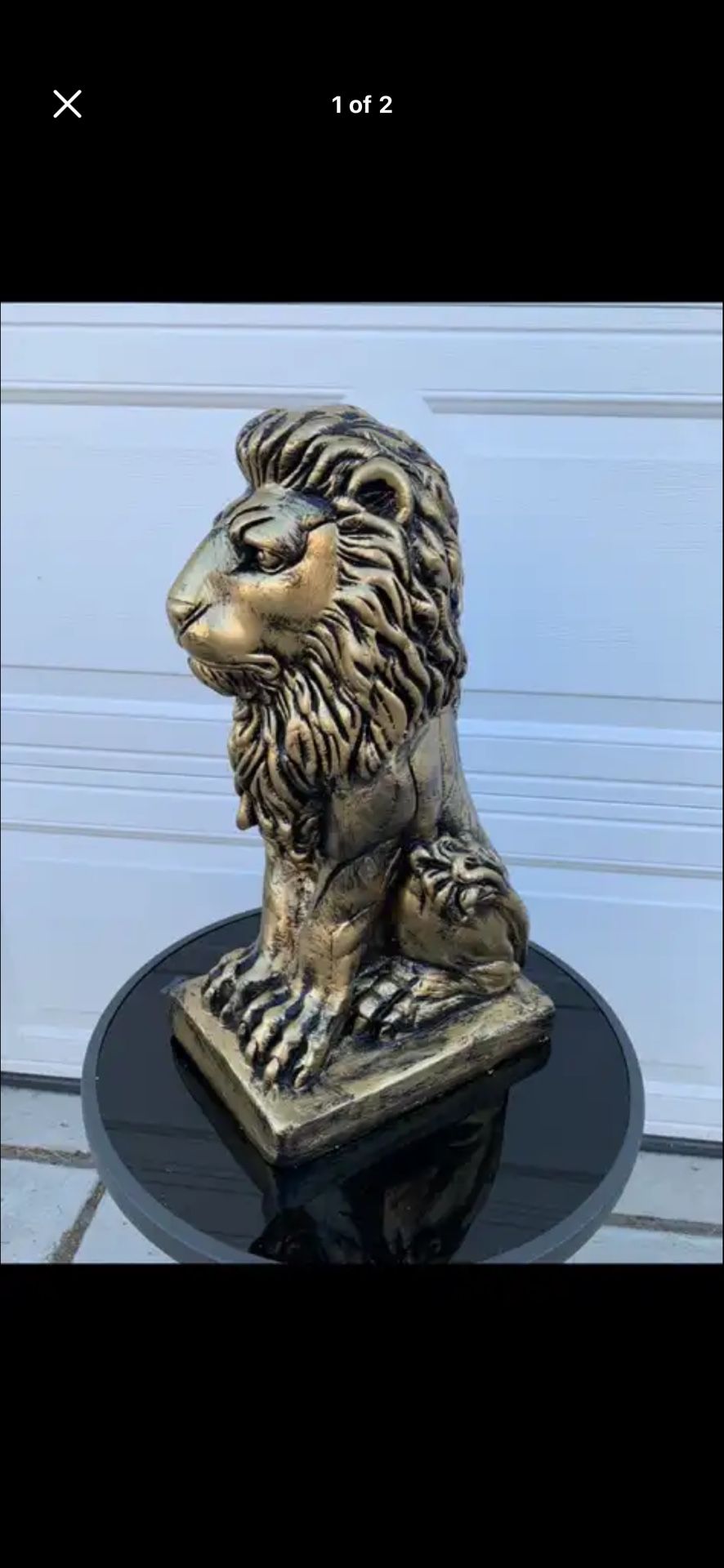 Golden Lion Statue