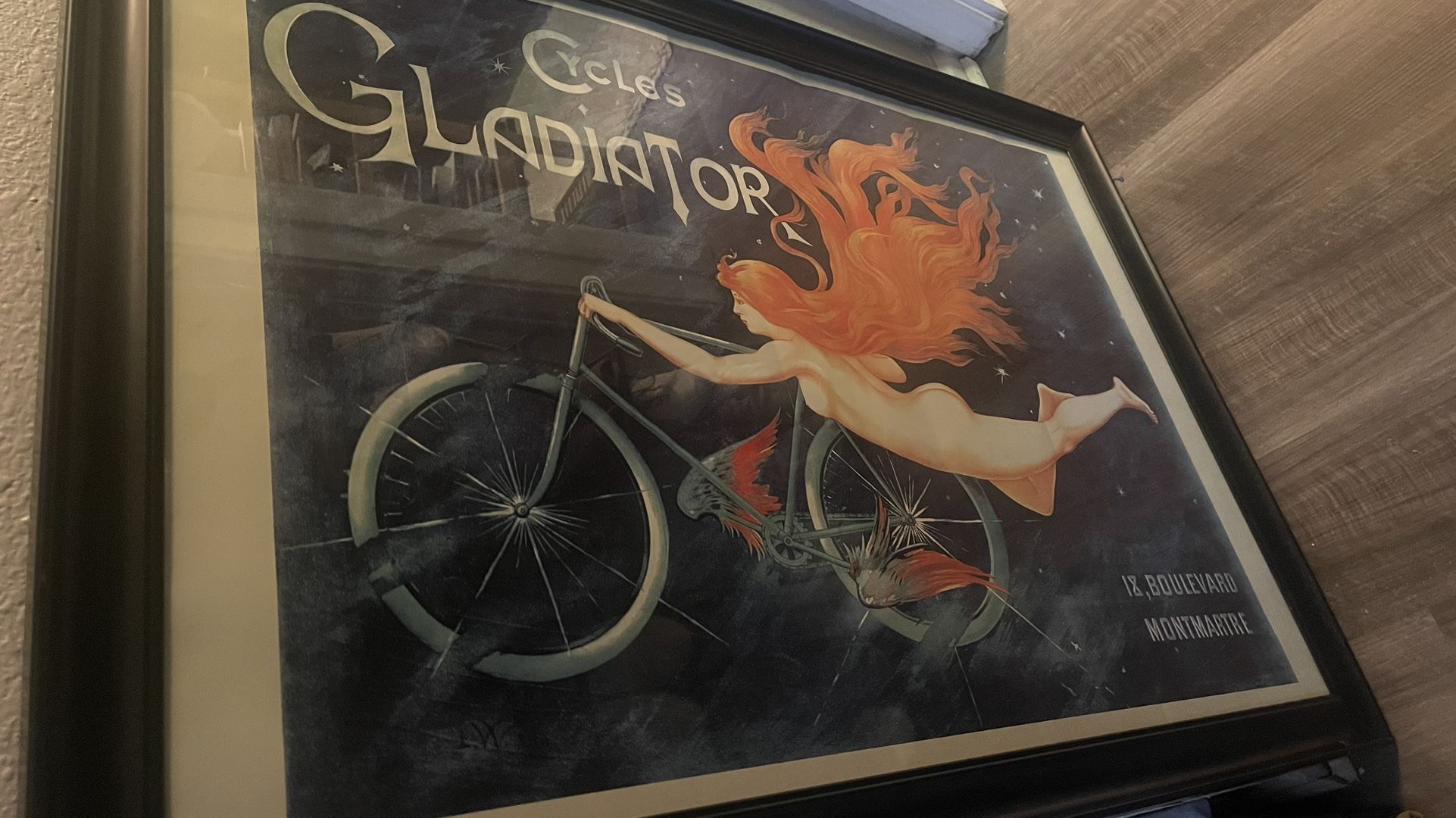 Cycle Gladiator Framed Art 40x28