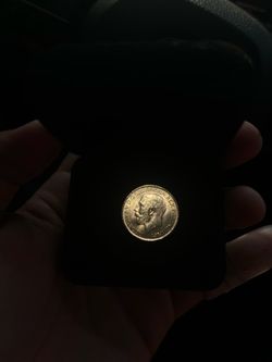1927 22k gold Gold Coin Georgivs V.d.g Britt Omn Rex F.d. Ind Imp Great