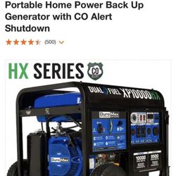 Duro Max  10000watts Dual Fuel Electric 