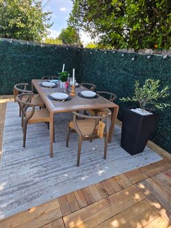 NEW Neuwood Ming 7-Piece Outdoor Dining Table Set