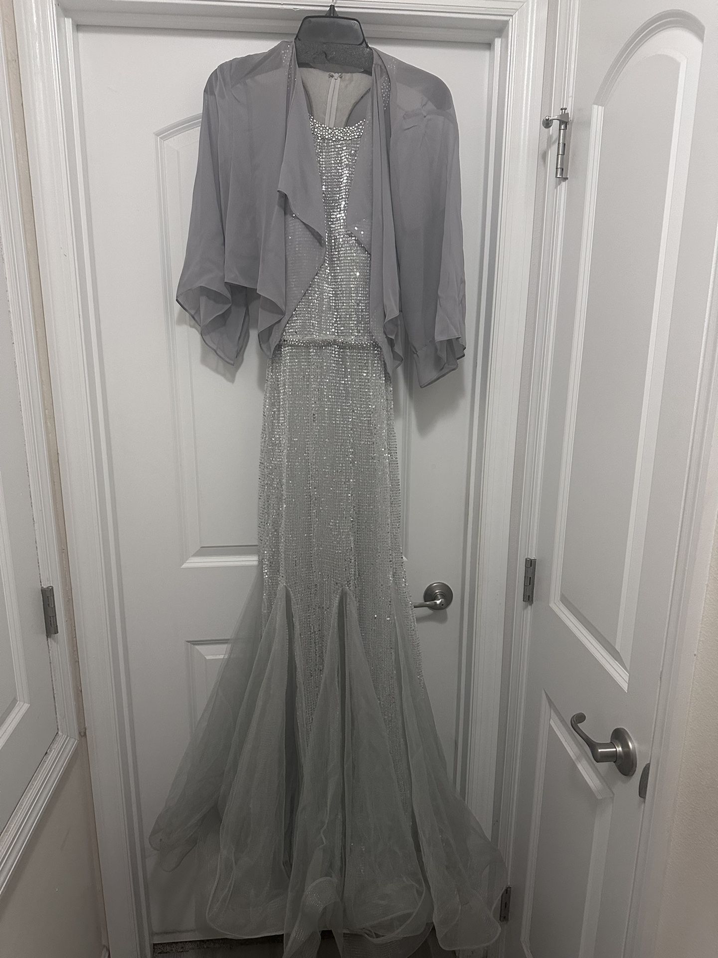 Silver Sequin Dress