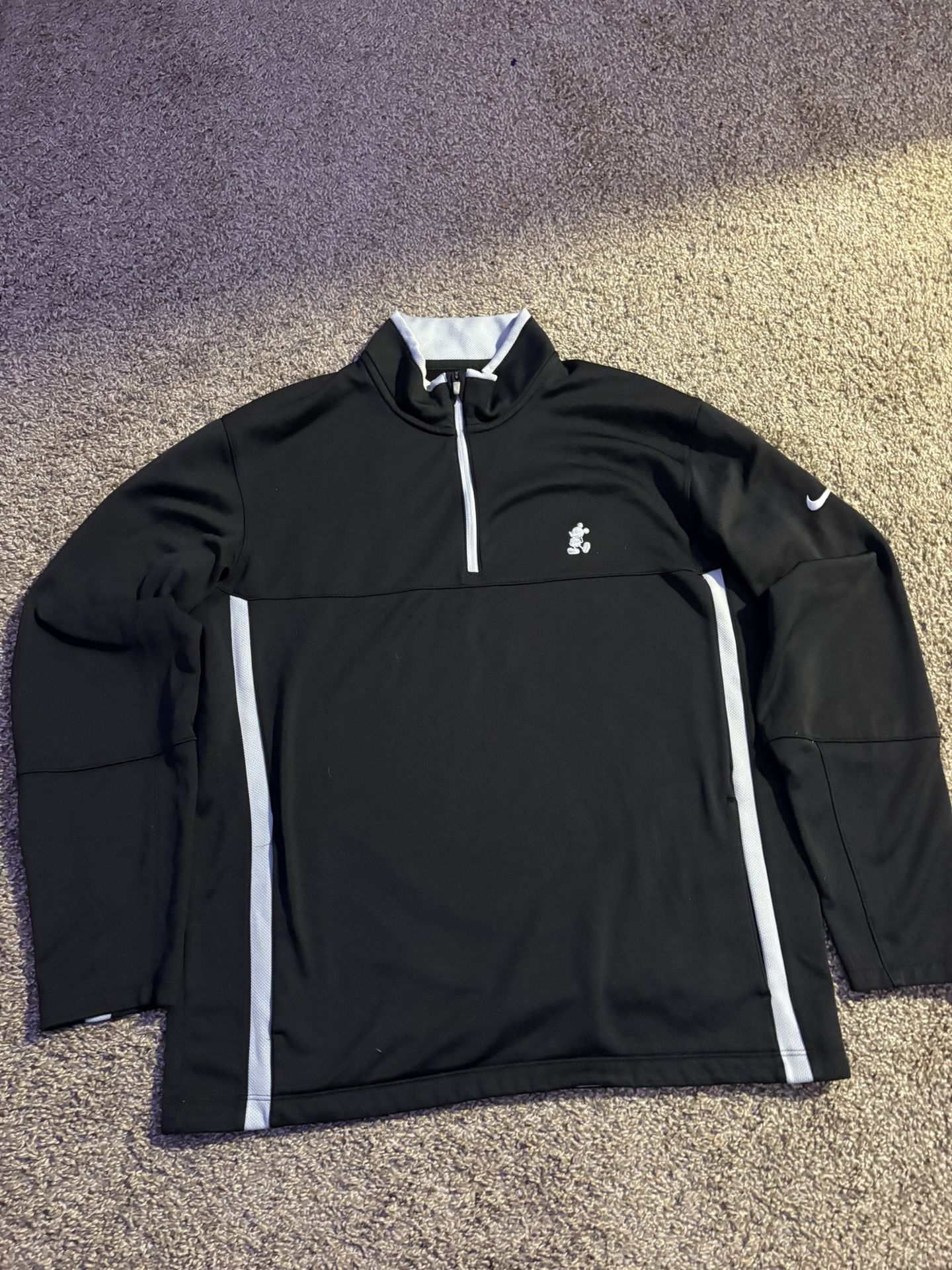 Nike Golf Standard Therma Fit Black Pullover Mens Large 1/4 Zip Shirt Jacket