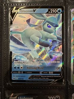 Glaceon V Pokémon Card 038/159 Holo