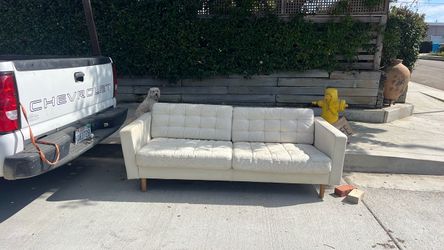Free. Leather ikea couch.