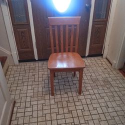 Vintage Wooden Accent Chair 