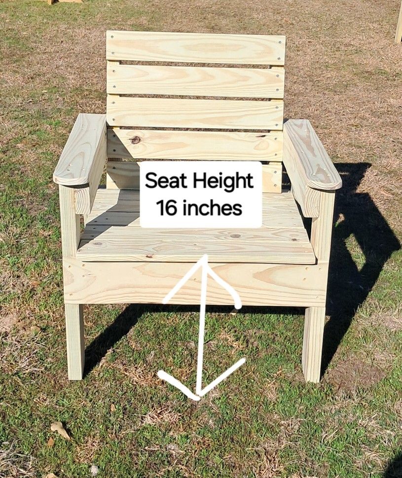 Handmade Unfinished Outdoor Chair