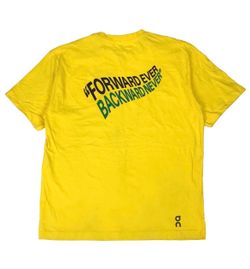 On Cloud Running Club-T WalkGood LA Shirt Mens Large L Yellow Gym Training Yoga