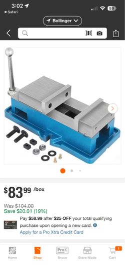 5” Milling Machine Vise with Hardware