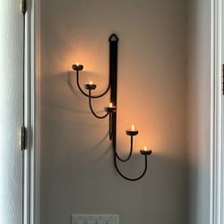 Candle Holder - Iron - Holds Tealights  Included 