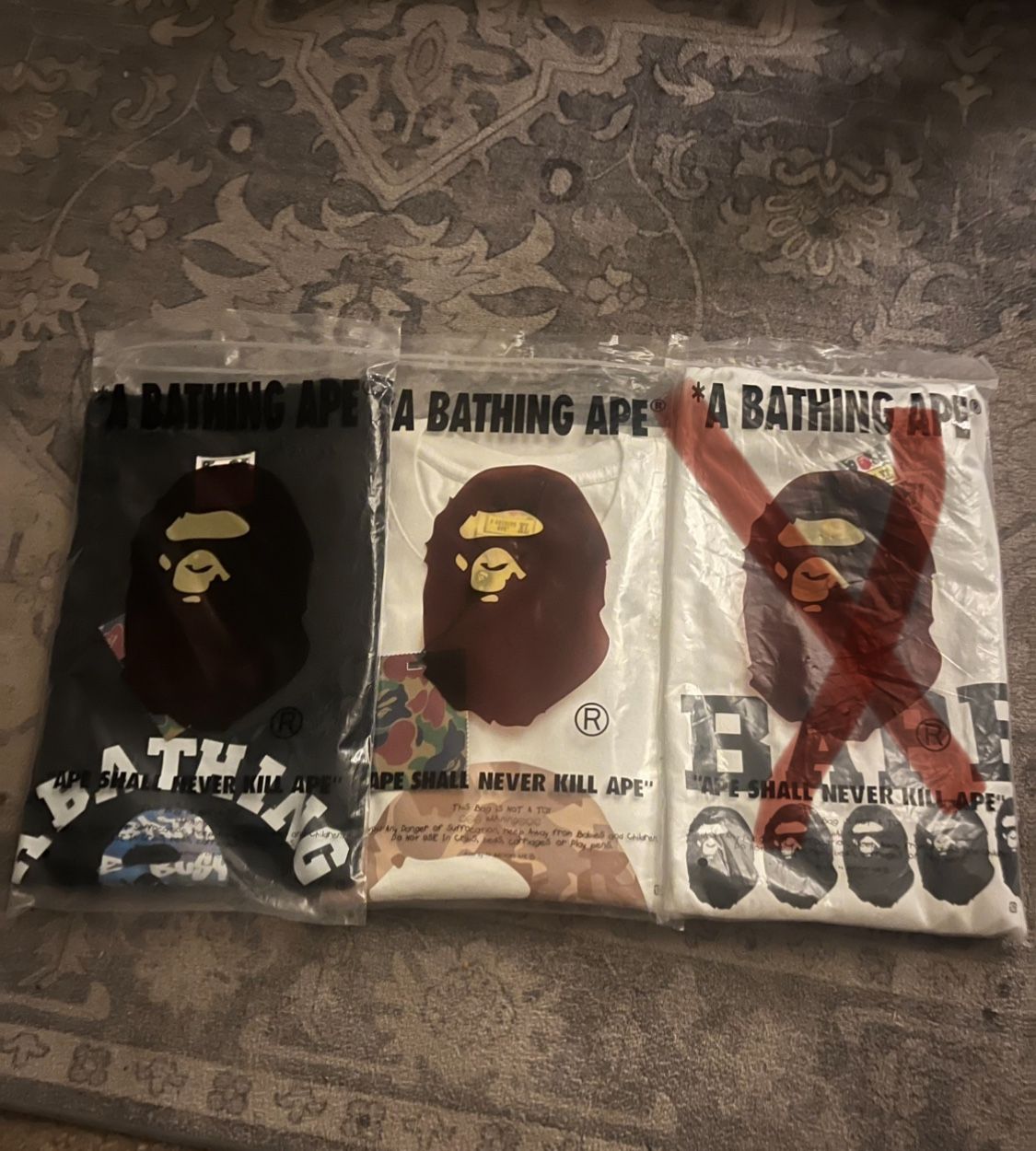 Bape T shirts size Xl and 2xl need to get rid of em.