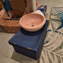 Stone decorative sink 16 In Round 