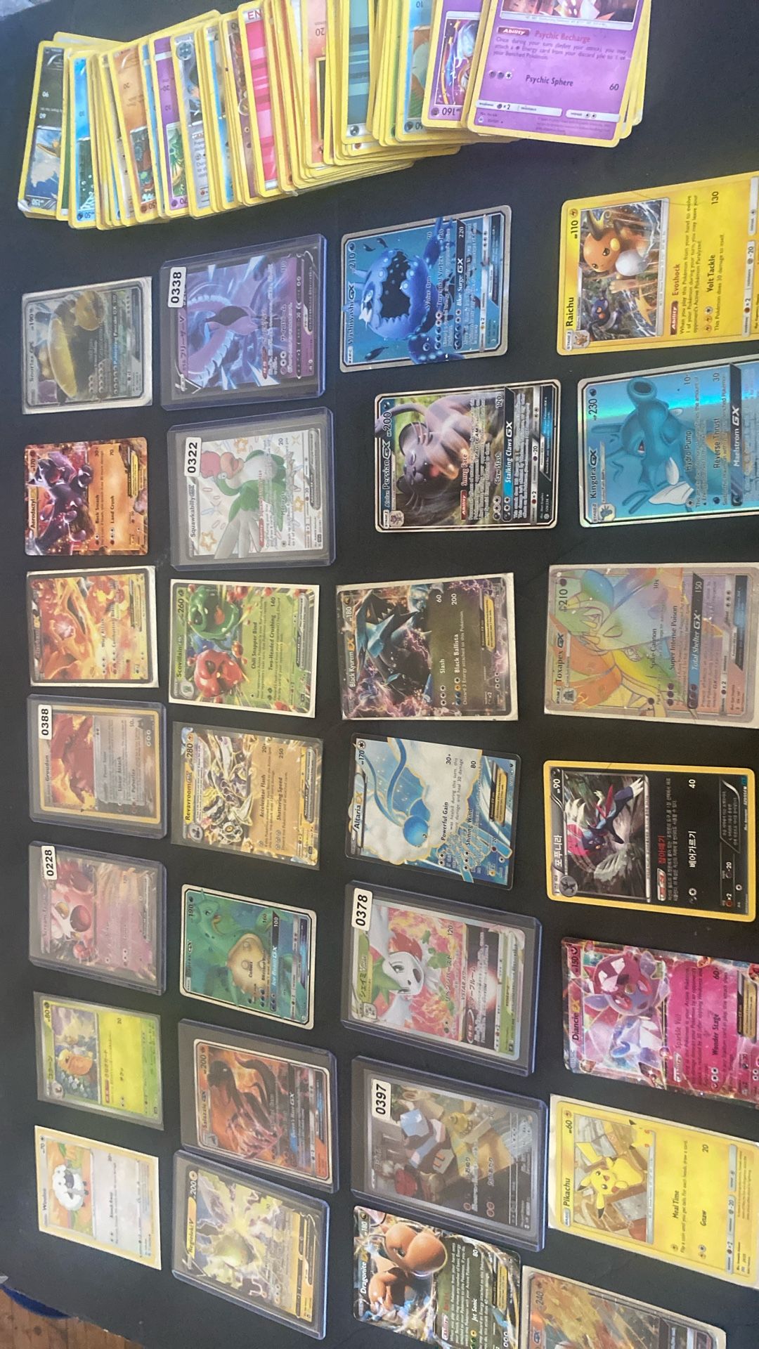 Mixed Pokémon cards Valued 250+
