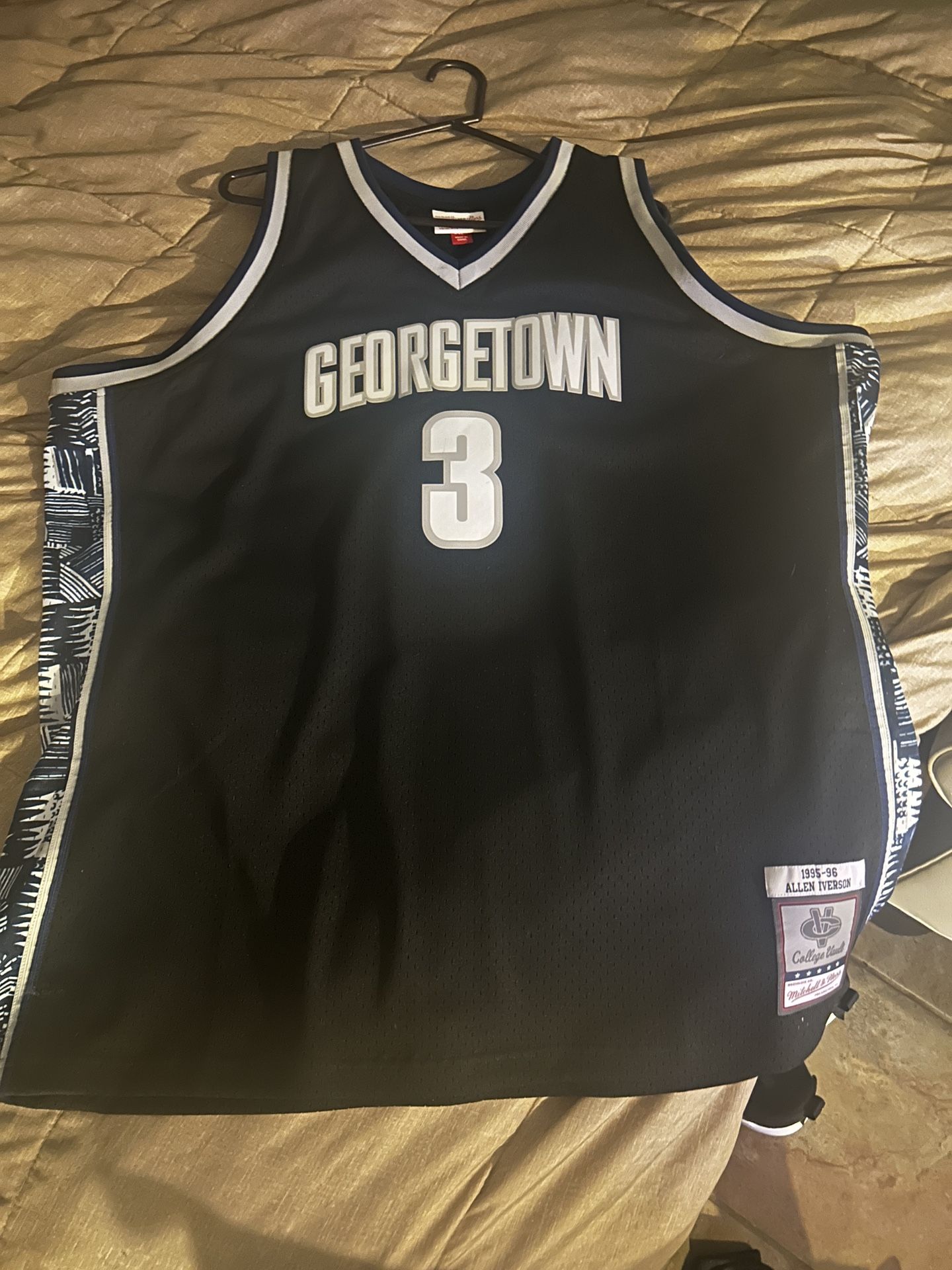 Mitchell And Ness Black Georgetown, Allen Iverson Jersey